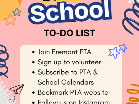 Back to School PTA To-Do List