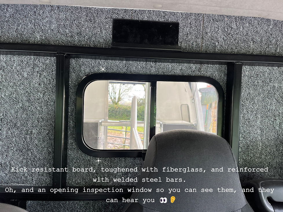 Horsebox Workshop Crossover reinforced bulk head