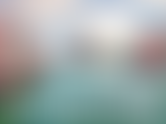 clear skies and river in village