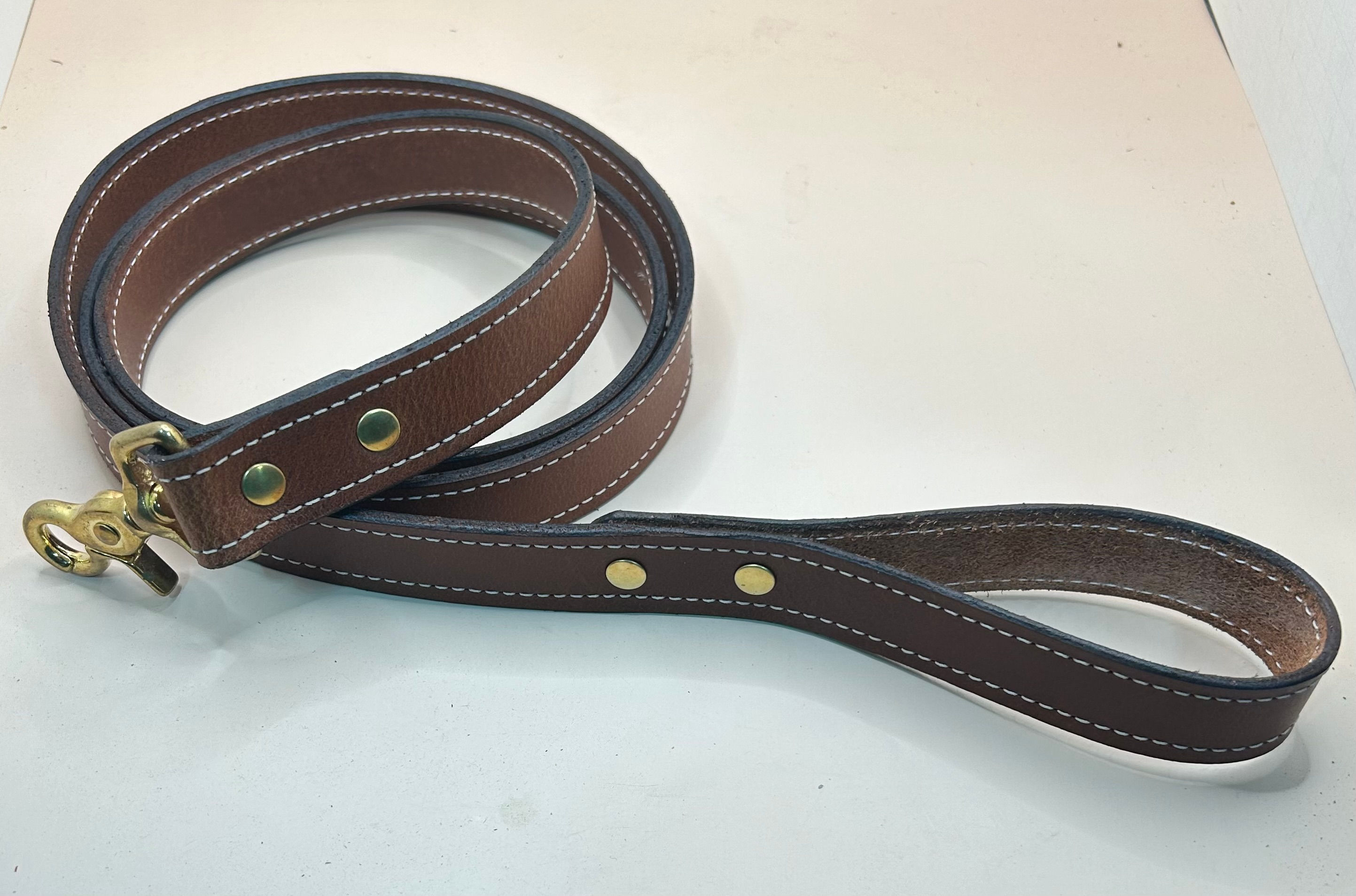 LEATHER STITCHED DOG LEASH