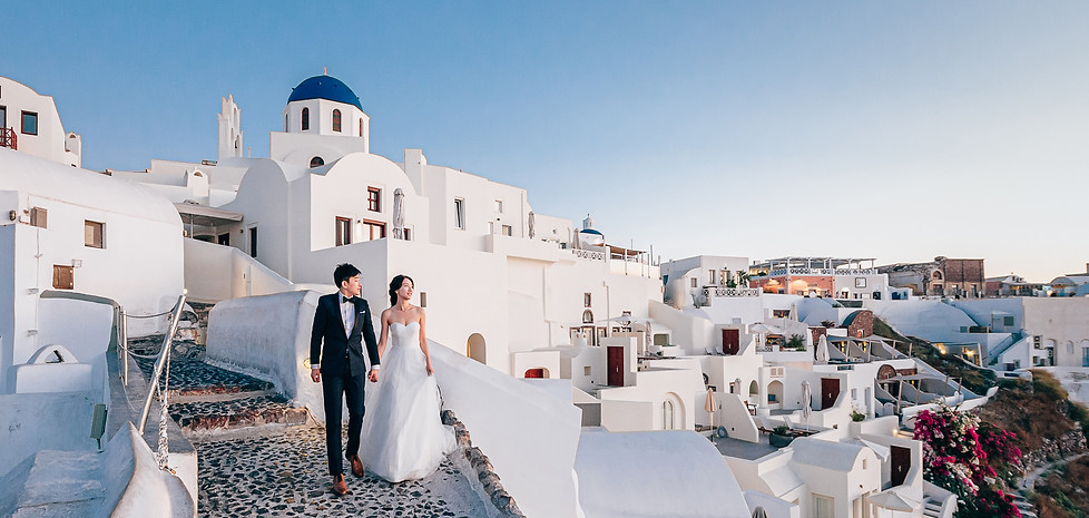 santorini wedding, engagement, pre wedding