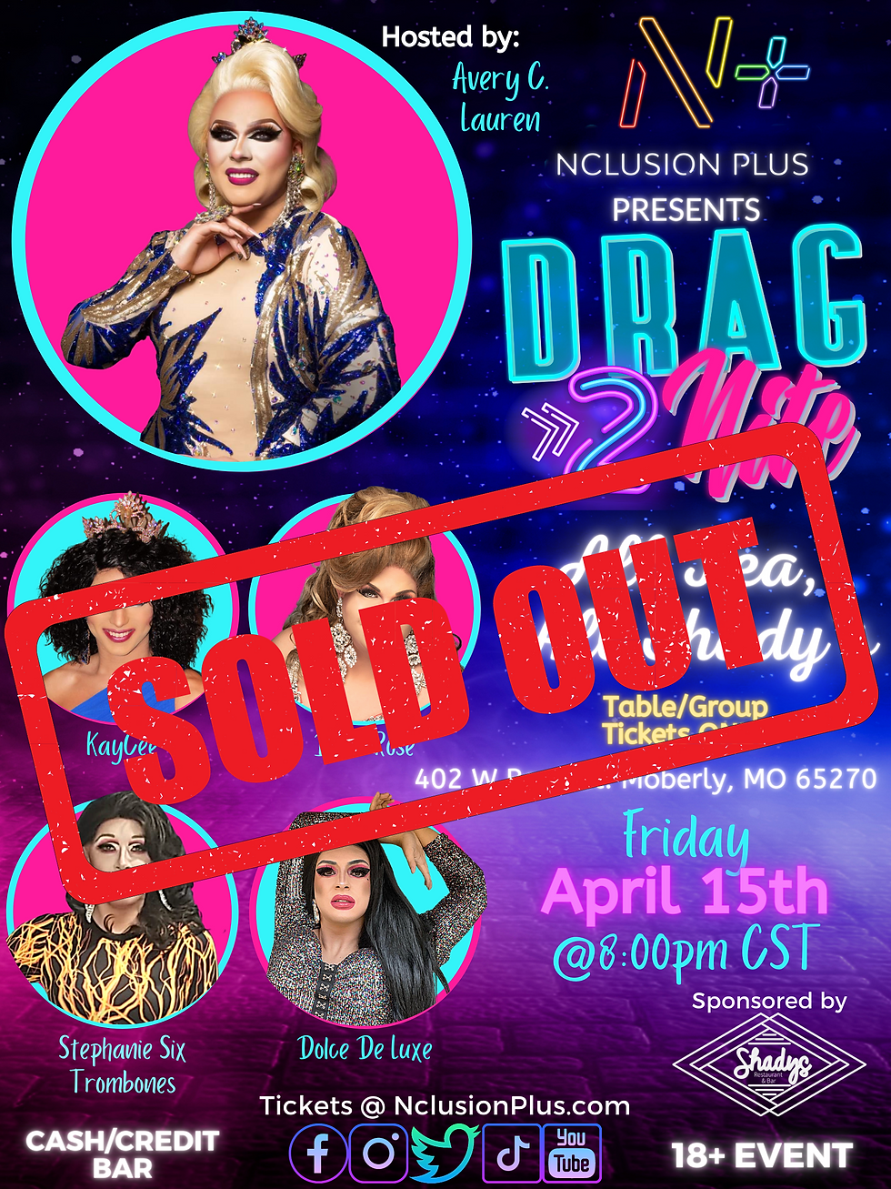 SOLD OUT - Drag2Nite: All Tea, All Shady's