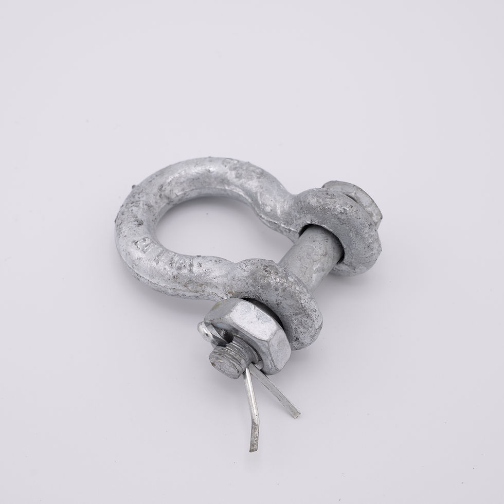 Thumbnail: Galvanized Bolt-Type Anchor Shackle 3/8