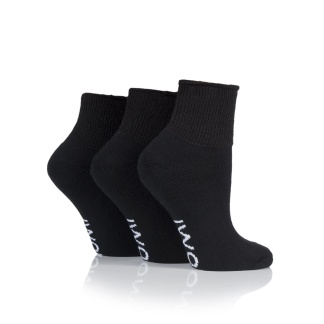 Thumbnail: Womens 3 pair ankle sock, diabetic footnurse, IOMI