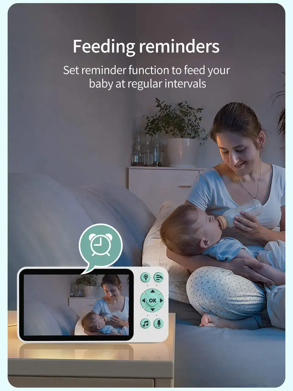 Thumbnail: AI Baby Crying Temperature Detect Wireless Security Camera AI Tracking Monitor