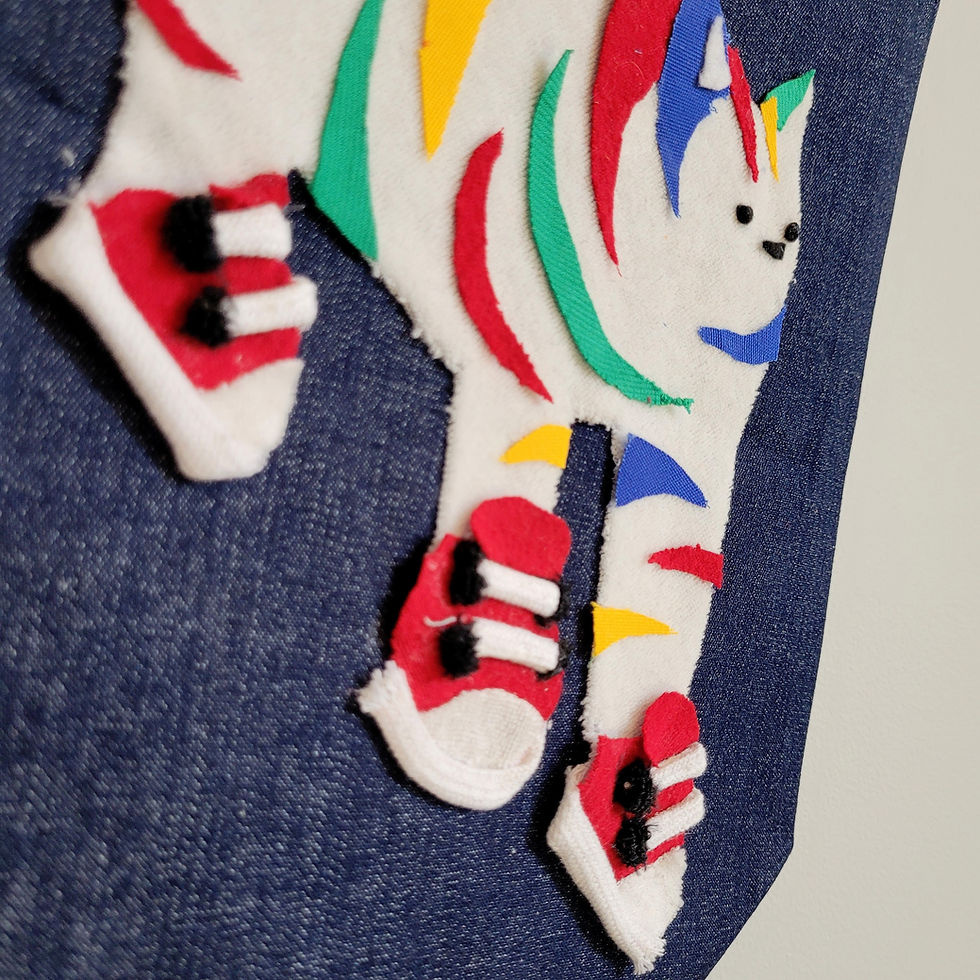 Thumbnail: rainbow shoe cat banner