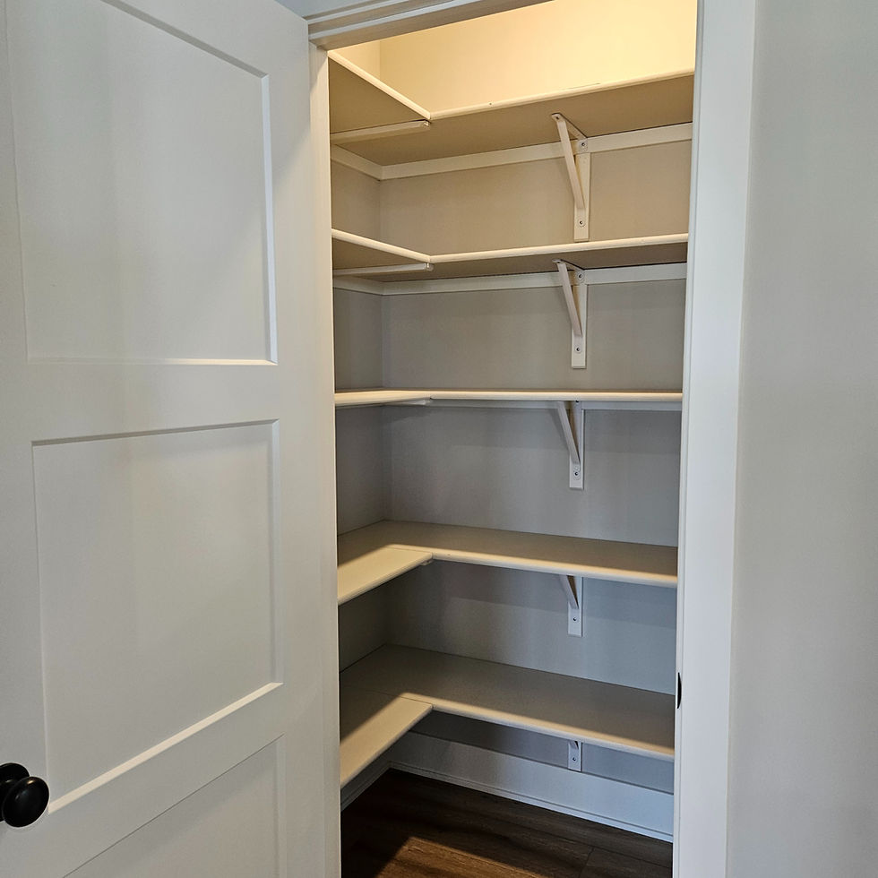 pantry shelving new construction carpentry