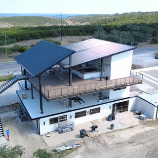 Honeysuckle restaurant outdoor patio and family play area in Texas
