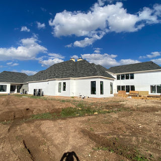 La Hacienda estate in Vaquero Ranch Abilene Texas showing large custom residence with casita
