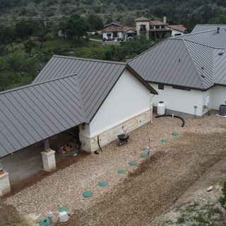 Main house at The Falls private residence with custom split home design under one roof
