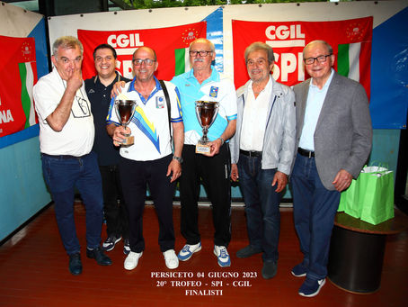 RISULTATI "20° TROFEO SPI-CGIL" - 4 giugno 2023