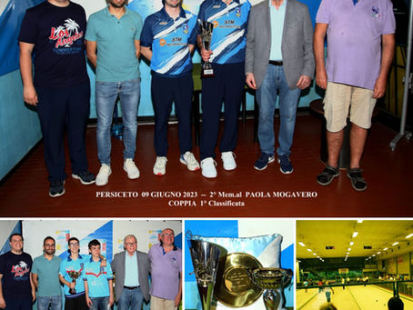 RISULTATI "2° MEMORIAL PAOLA MOGAVERO" - 09 GIUGNO 2023
