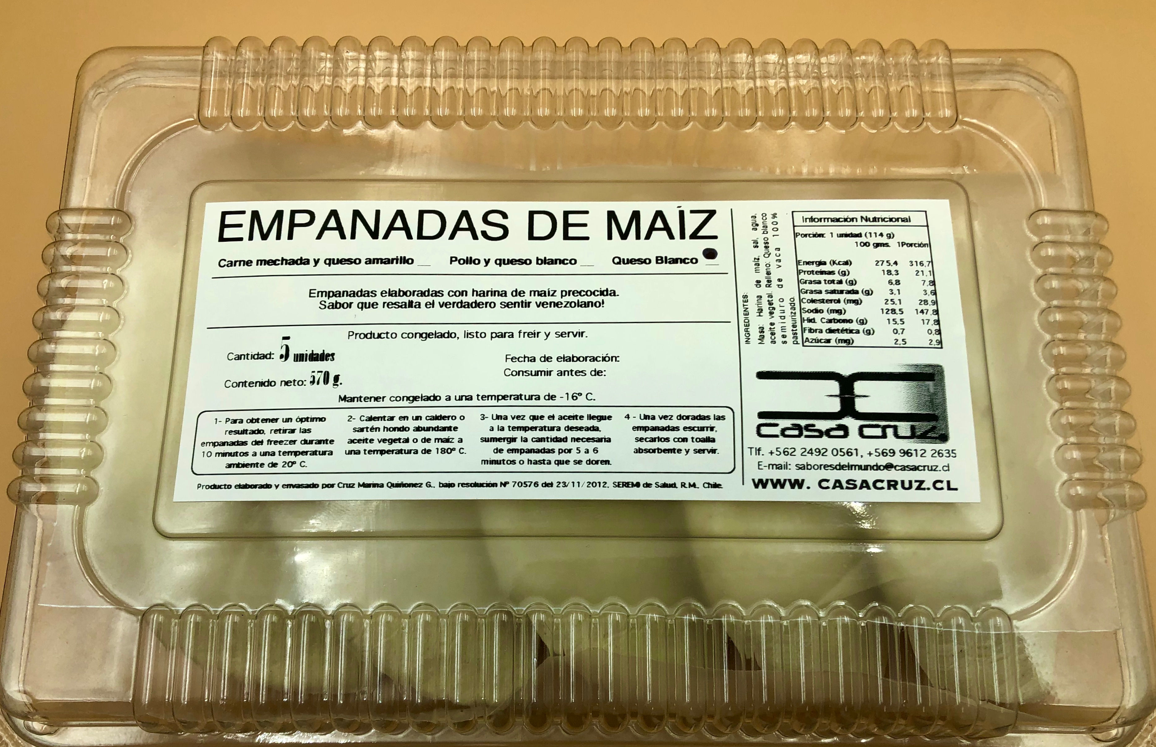 EMPANADAS DE MAÍZ