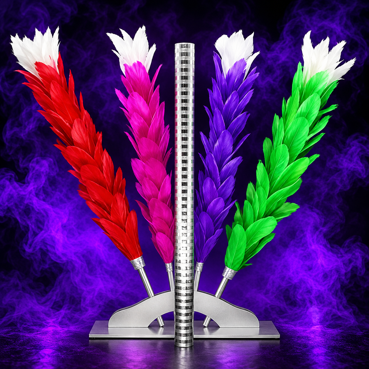 Colour Changing Feather Sticks