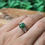 Thumbnail: 1.4 ct. Perfect Green Jadeite Jade (Grade A) Gemstone Set in a 92.5% Silver Ring