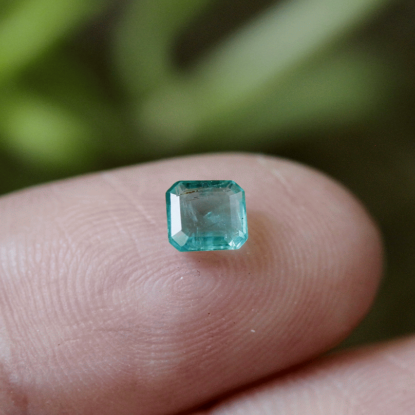 0.3 ct. Natural Unheated Untreated Greenish-Blue Emerald, from the Famous Mines in Panjshir, Afghan