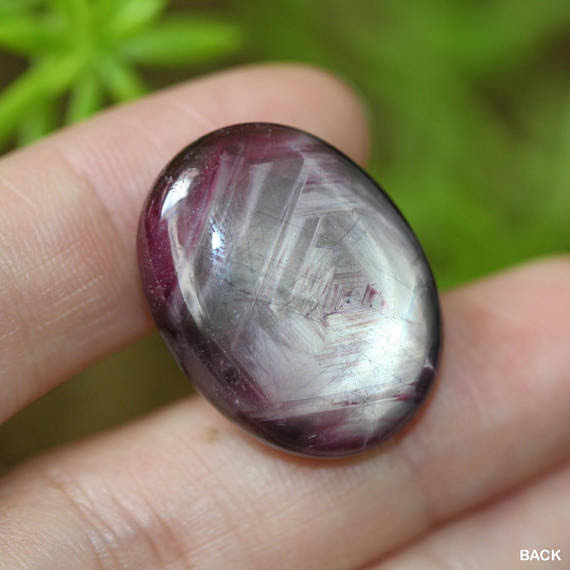 Thumbnail: 52 ct. Natural Unheated/Untreated African Ruby, Oval Shaped Cabochon, Sharp-Star