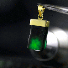 Chunk Translucent Black Omphacite Jadeite Jade_6218-ANIMATION