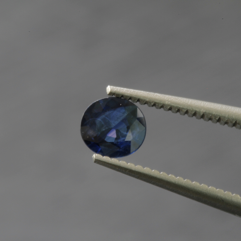 0.45 ct. Gorgeous Burmese Blue Sapphire (Heated) Round Shape, faceted Gemstone_3737-ANIMATION-1