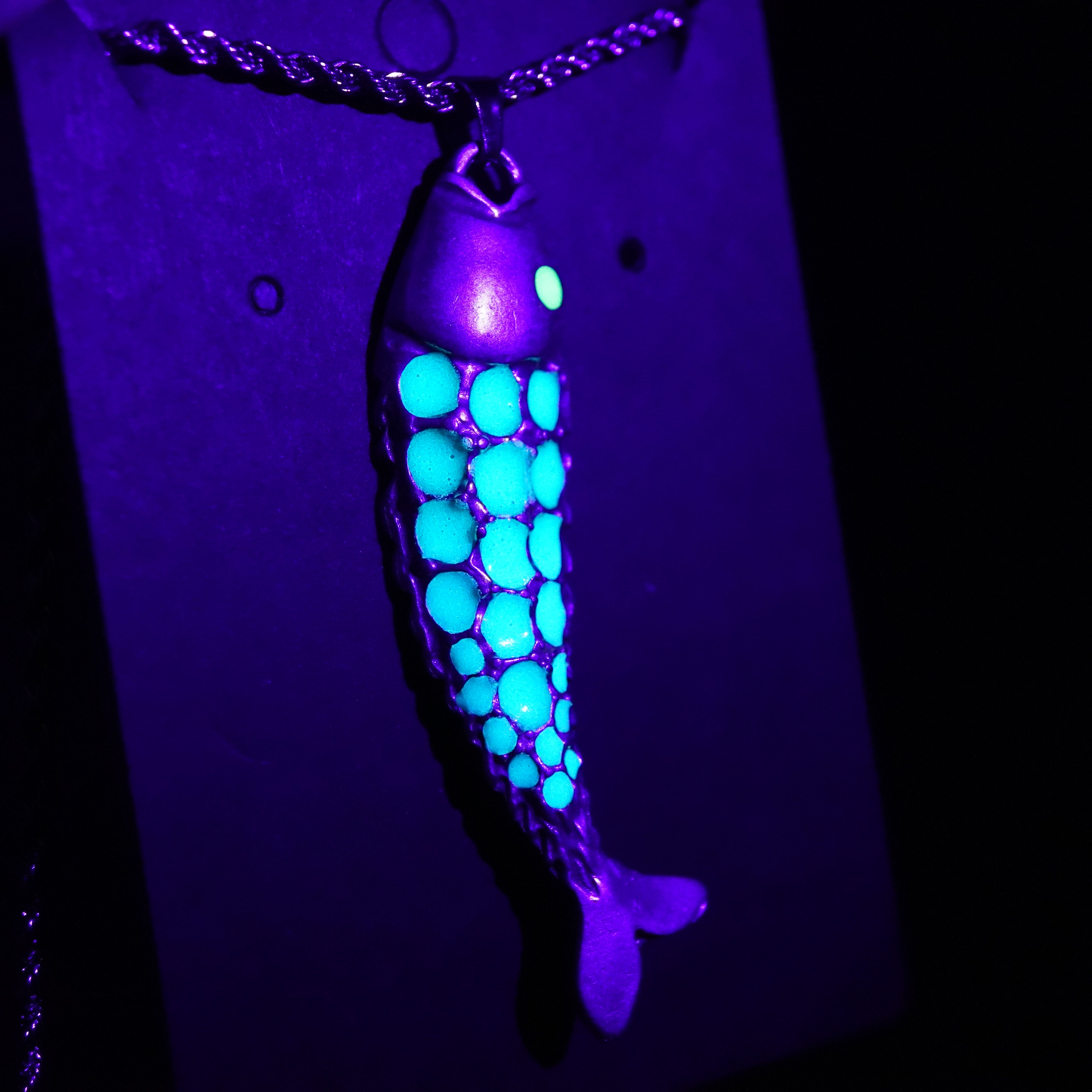 Large Fish Brass Necklace