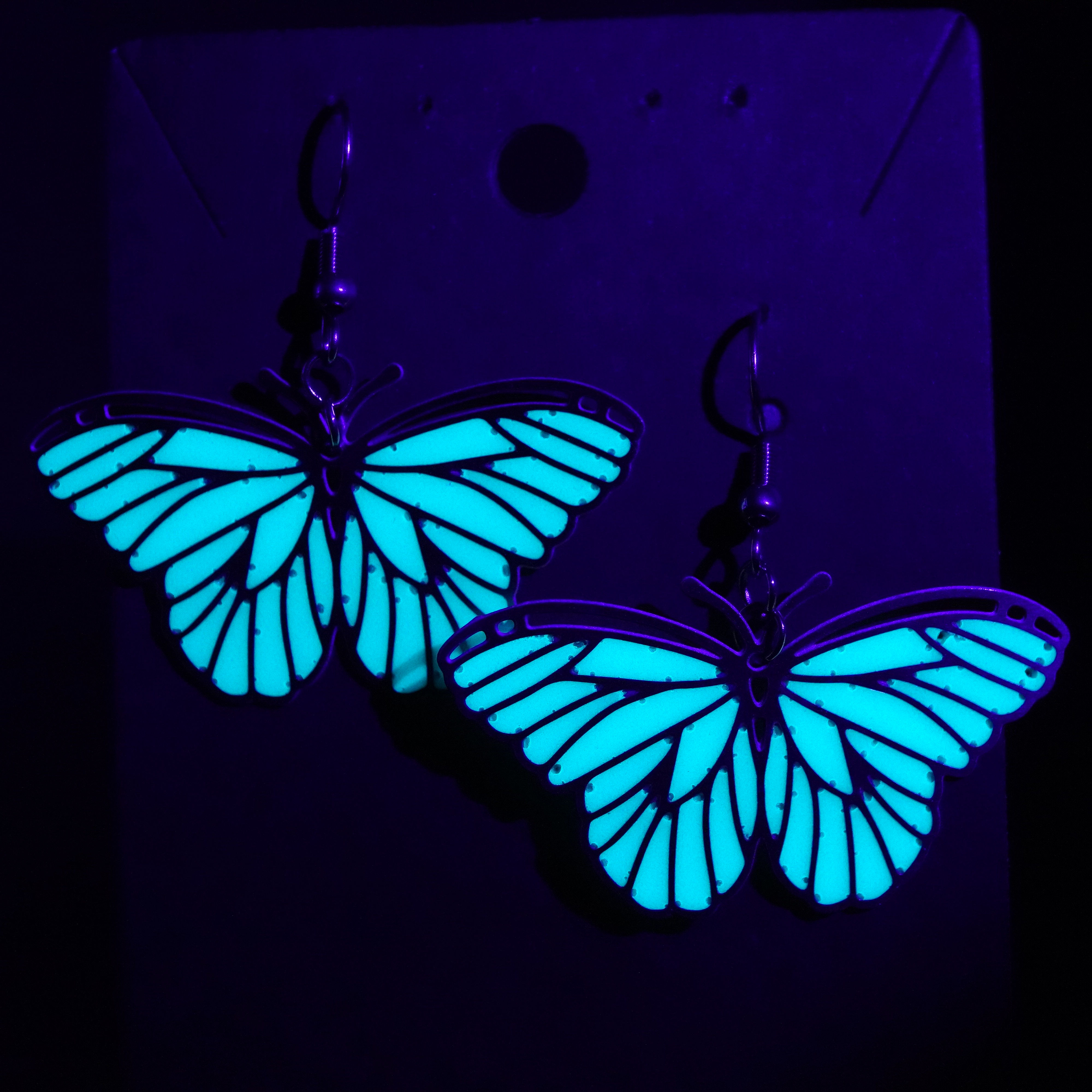 Blue Butterfly Earrings