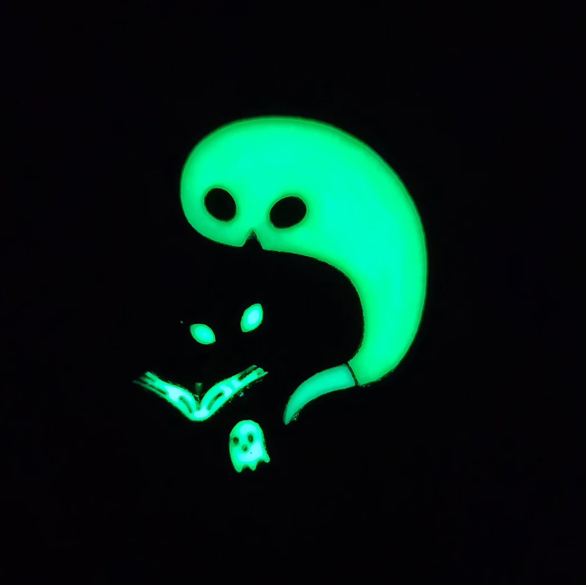 Black Cat Ghost Pin