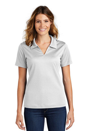 Thumbnail: Sport-Tek® Ladies Dri-Mesh® V-Neck Polo (L469)