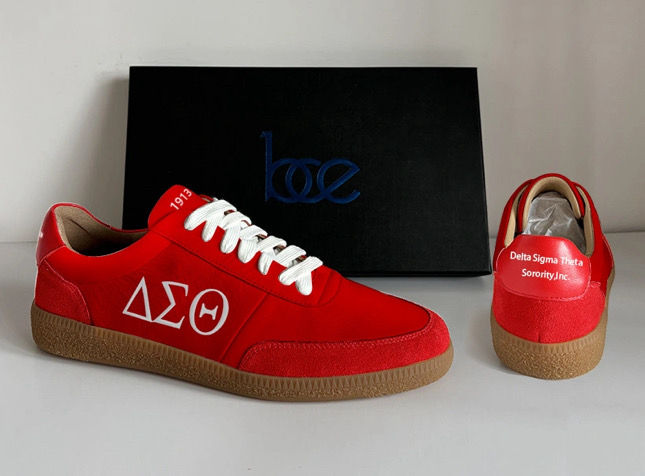 ΔΣΘ Red Casual Athletic Shoes