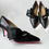 Thumbnail: Black Genuine Leather 3 in Heels- NO GREEK LETTERS