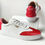 Thumbnail: ΔΣΘ Red/White Genuine leather casual athletic shoes