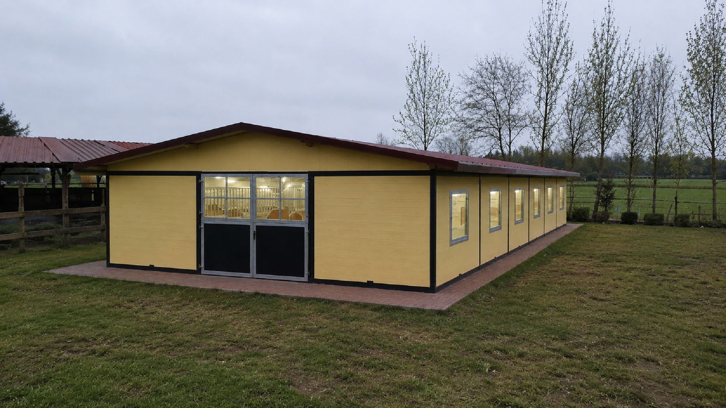 Stallanlage mit 10 Boxen