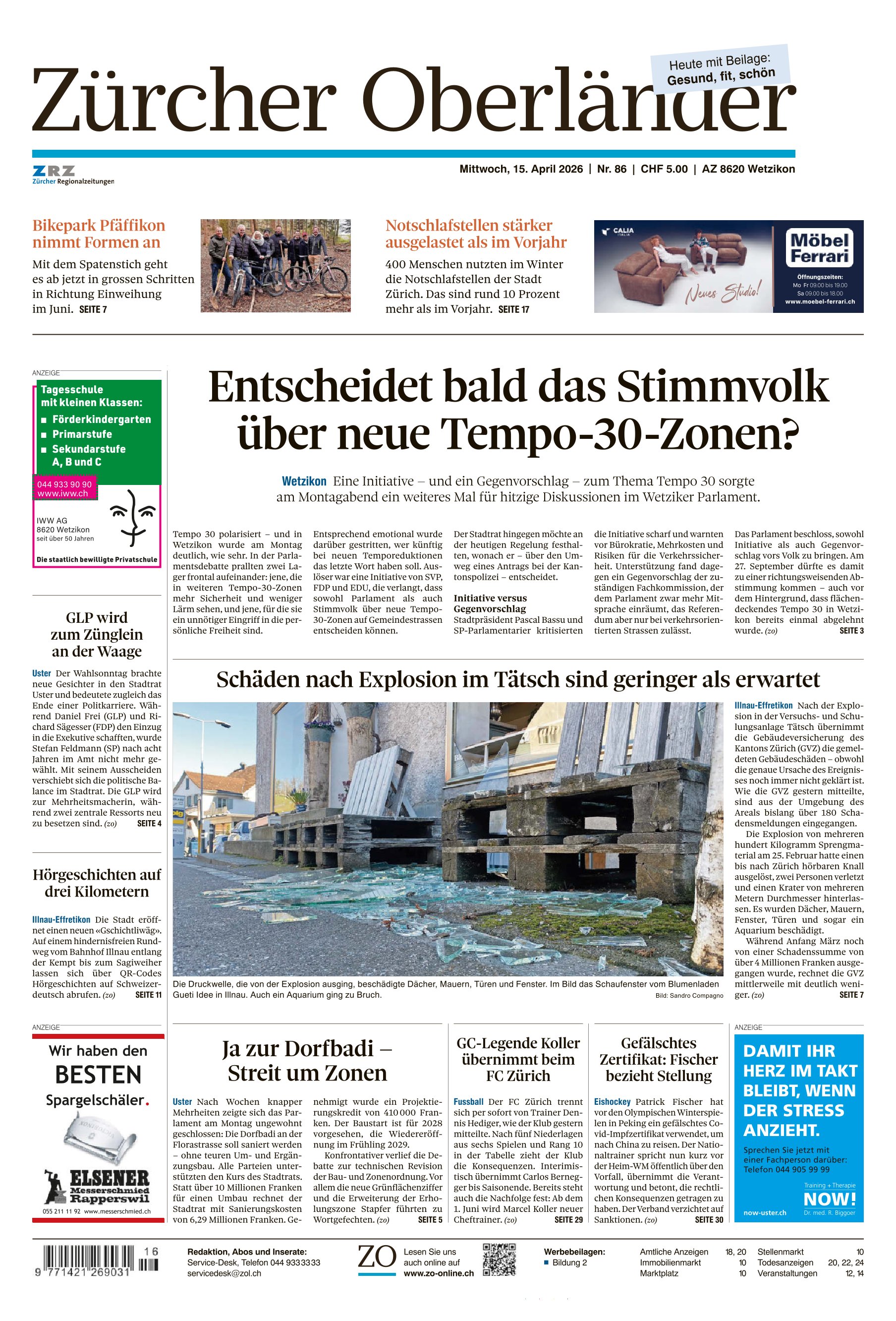Zuercher Oberlaender - Zuercher Oberlaender Mittwoch 15. April 2026 - 1.jpg