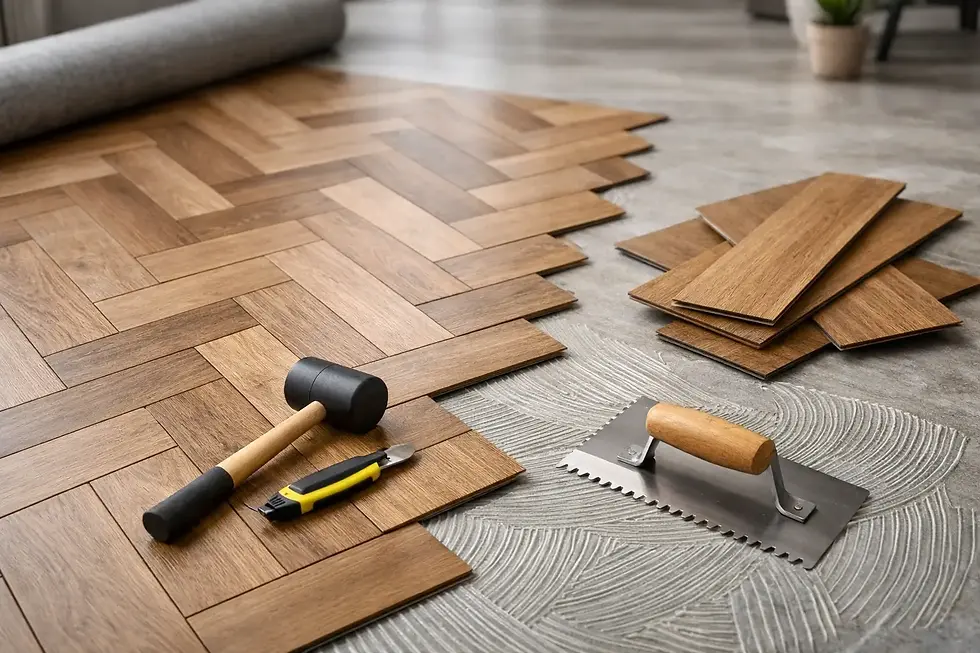 Amtico LVT Herringbone Flooring Laying Patterns