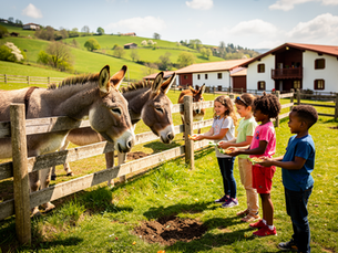 Visiter une ferme pédagogique au pays basque en famille