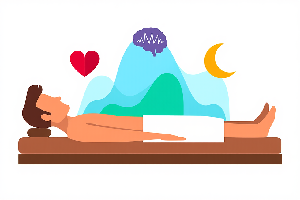 Sommeil profond : l'effet d'un massage et d'un sport sur le corps