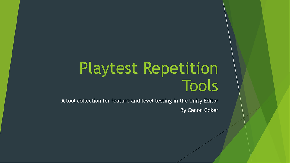 Playtest Repetition Tools