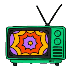 A Tale Of Tel Aviv - Colorful blinking television