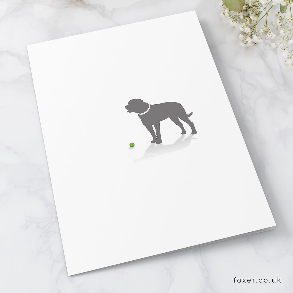 Thumbnail: Rottweiler Companion 'Rainbow Bridge' Card