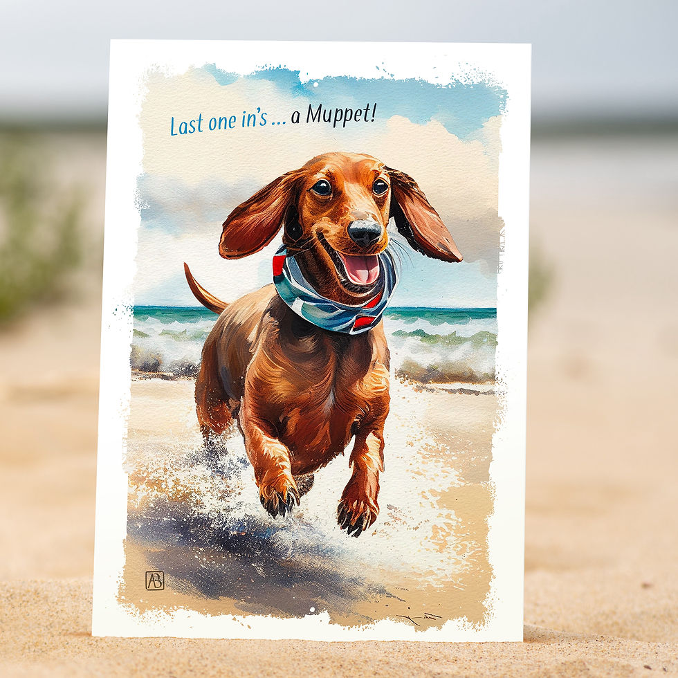 Thumbnail: Dachshund – Last one in's ... a Muppet!