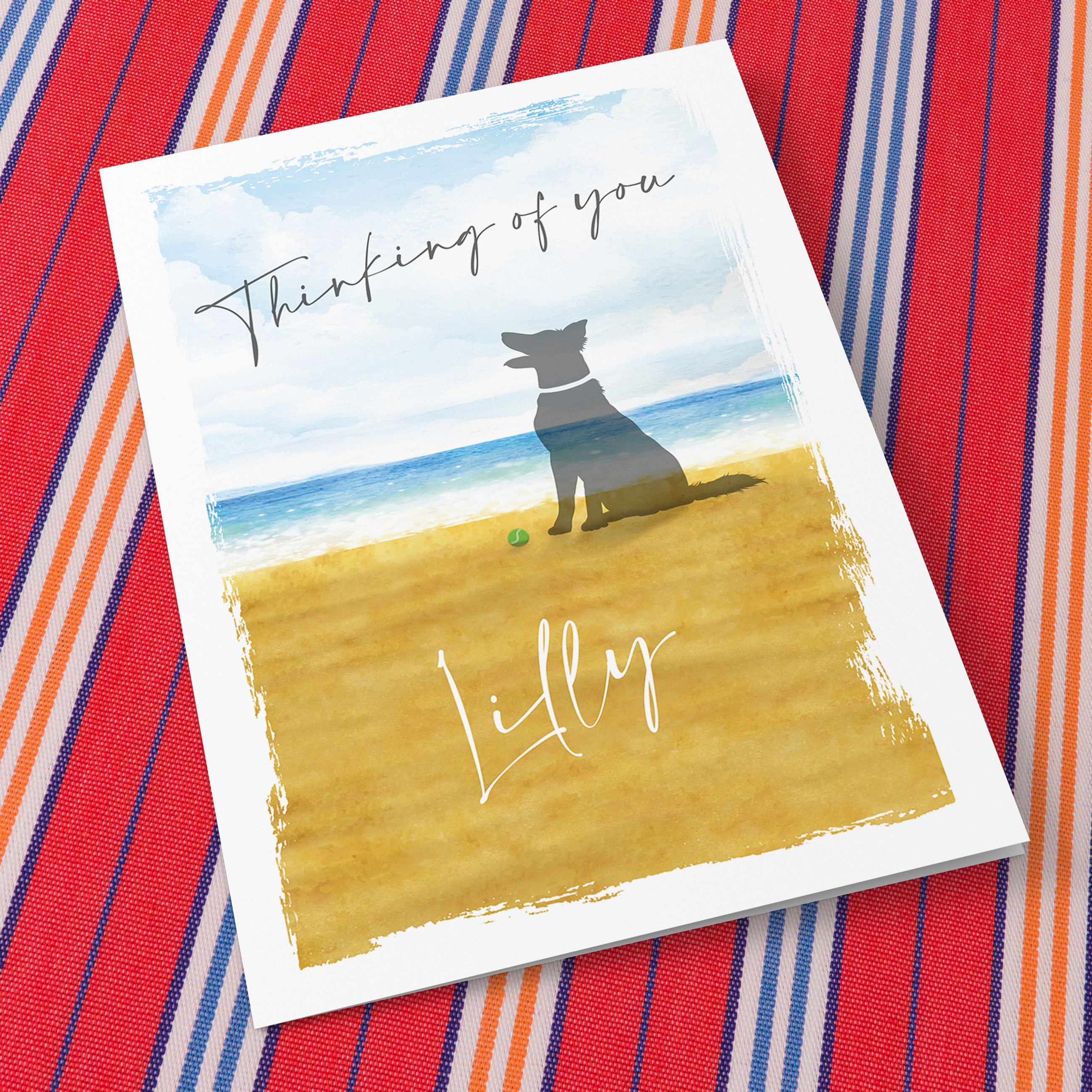 Border Collie Breed 'Rainbow Bridge' Card