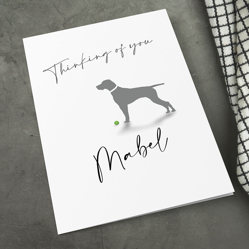 Thumbnail: GSP Pointer Breed 'Rainbow Bridge' Card