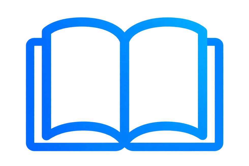 Blue Gradient Open Book Icon.png