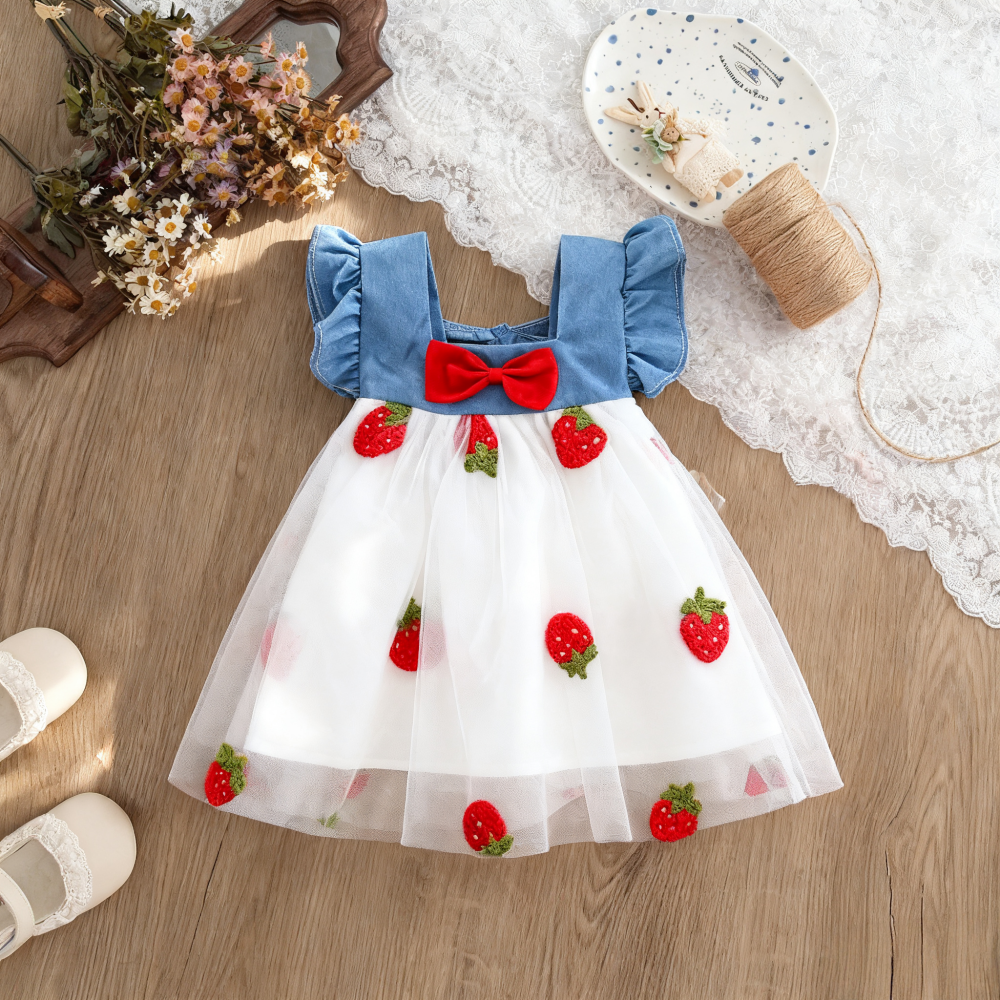 Cherry Mesh Summer Dress
