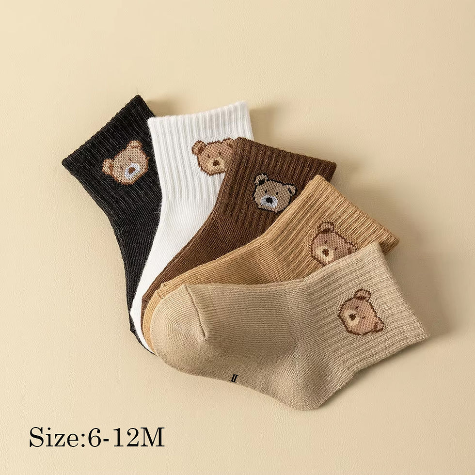 Thumbnail: 5-Pair Soft Baby Socks Set