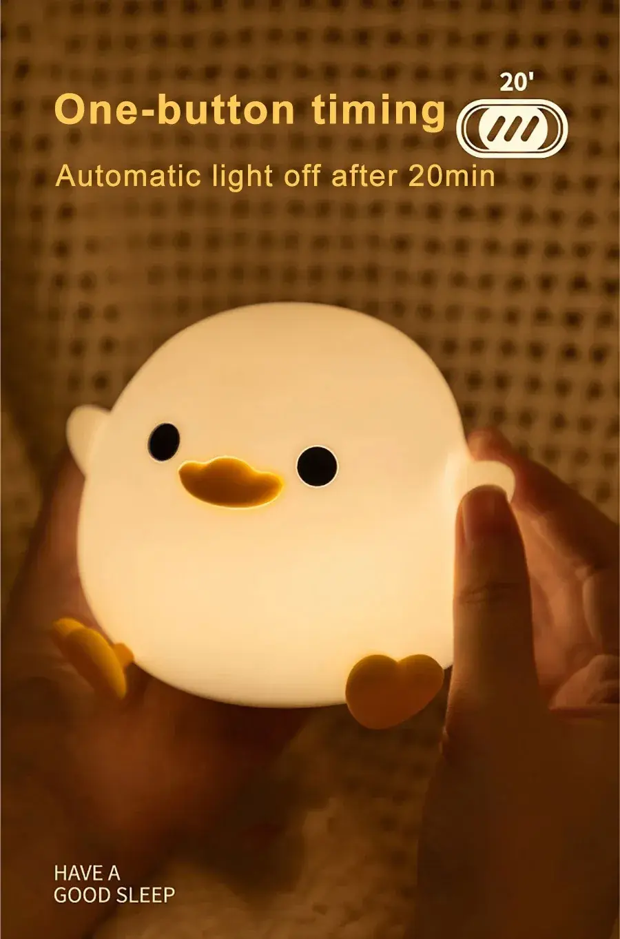 Thumbnail: Doudou Duck Silicone Alarm Lamp