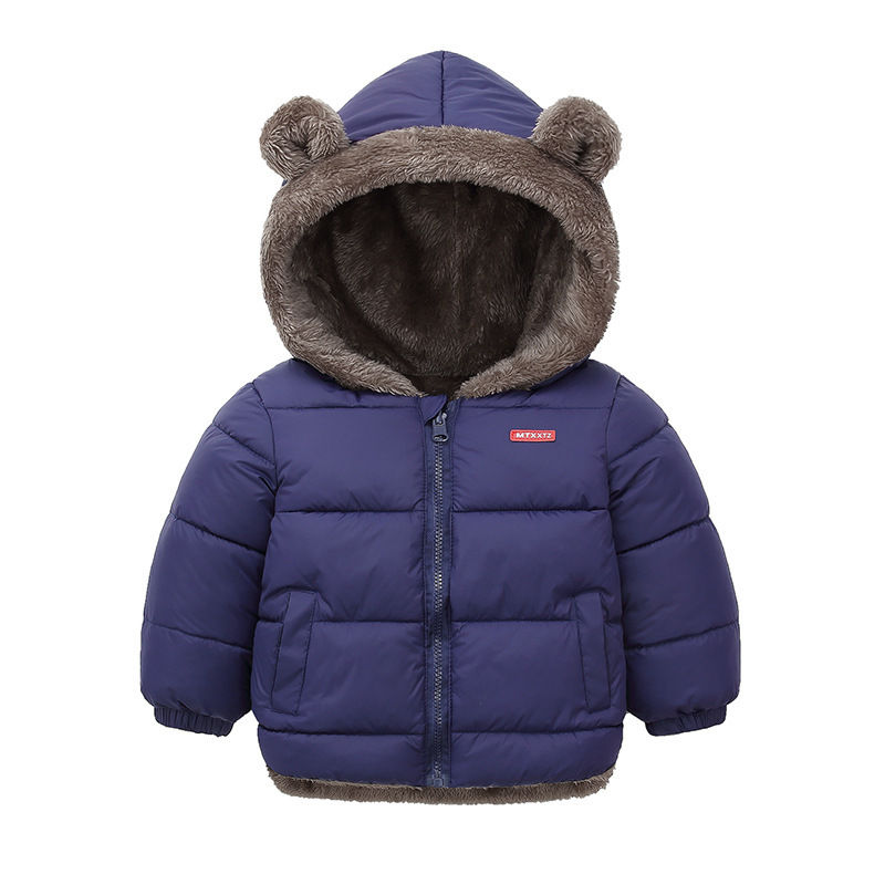 Thumbnail: Hooded Cotton Fleece Jacket