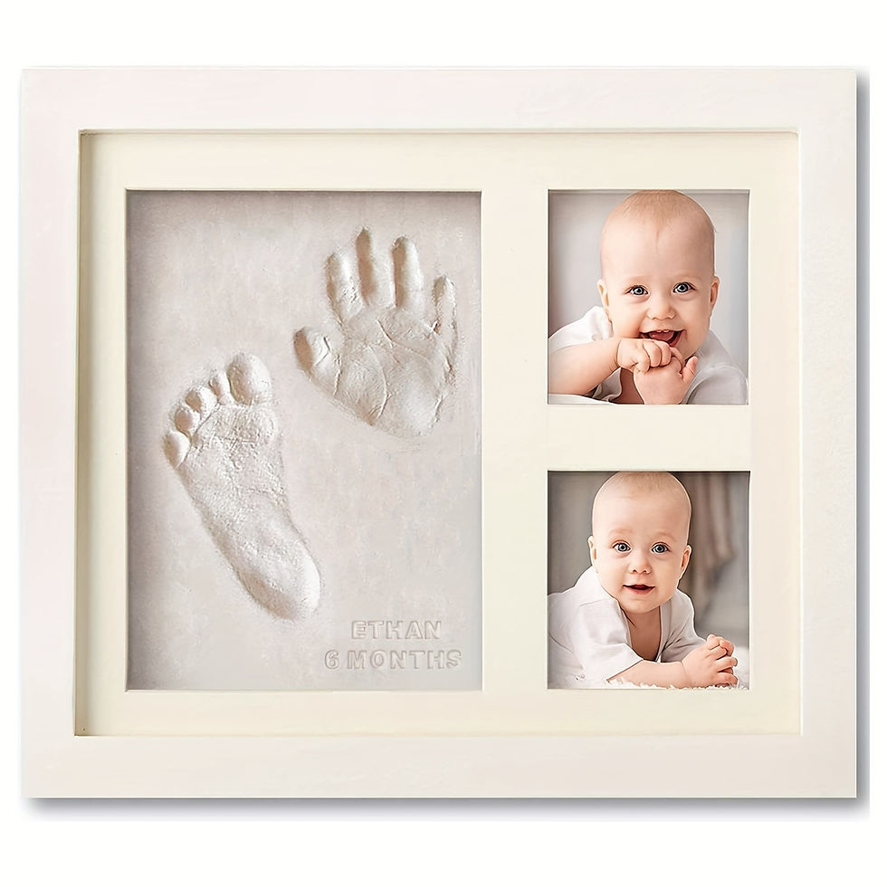 Thumbnail: Baby Hand & Footprint Keepsake Frame (They won’t stay this little forever)