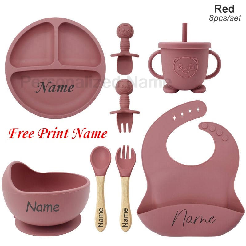 Thumbnail: Personalized Children’s Silicone Feeding Set