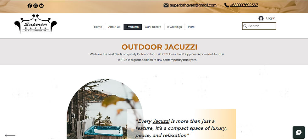 SH Outdoor Jacuzzi Collection