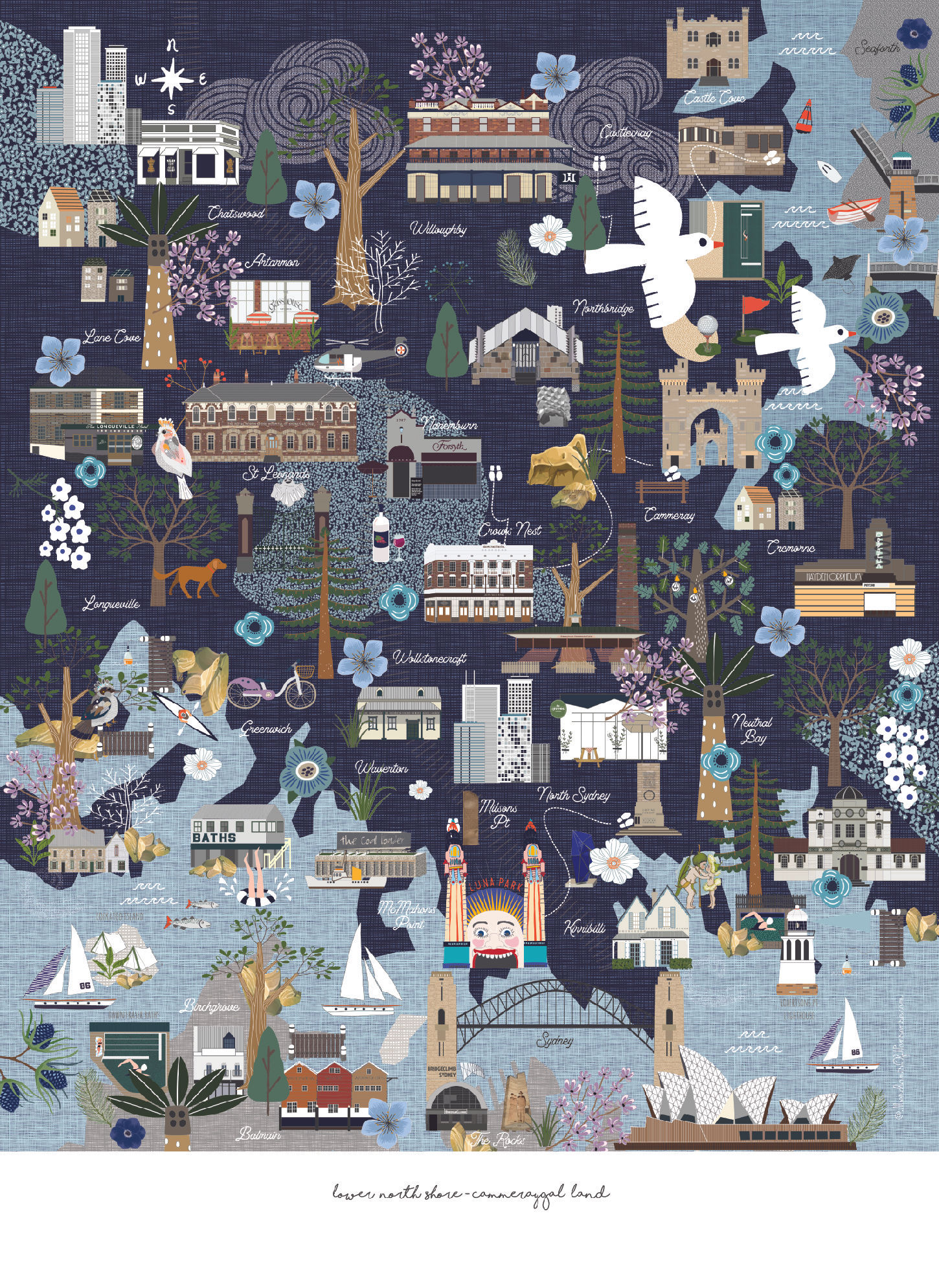 Lower North Shore Teatowel